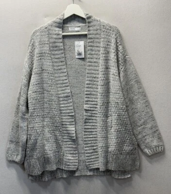 Sonoma Women’s Sz M Gray The SuperSoft Open Front Cardigan Sweater - Image 1 of 4
