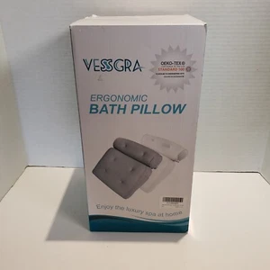 Vessgra Bath Pillow SPA Bathtub Pillow with Non-Slip Suction Cups, Ergonomic - Picture 1 of 7