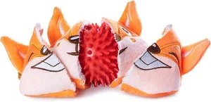3-in-1 Dog Toy for Aggressive Chewers - Squeaky, Interactive Chew Toy, Orange - Picture 1 of 5