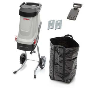 IKRA Elektro Messerhäcksler Gartenhäcksler Fangsack 45 L Ast Ø 45 mm IMH 2800 W - Bild 1 von 14