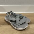 Cloudsteppers By Clarks Sandals Womens Size 10 Gray Arla Shaylie Strappy Comfort
