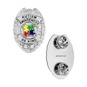 Autism Awareness Pin - Police Badge Style Pin - Bild 1 von 3