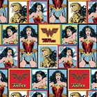 DC Comics Wonder Woman 1984 - Female Hero Girl Power Patch Blocks Cotton Fabric 