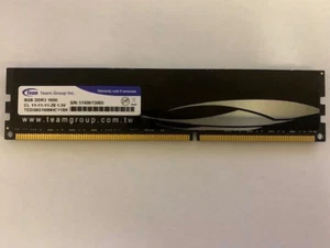 TEAM GROUP ELITE 8GB DDR3-1600MHz PC3-12800 SDRAM 1.5V TED38G1600HC11BK - Picture 1 of 2