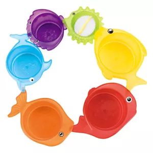 Spielzeug Für Kleinkinder Strandeimer Tassen Stapeln Stacking Cups - Bild 1 von 12