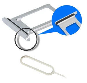 SIM card Tray Holder Slot for iPhone XR (White) incl. Sim Pin - Picture 1 of 5