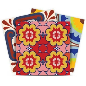 8" X 8" Auguri Geo Peel and Stick Removable Tiles - Picture 1 of 10