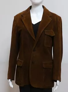 BEAUTIFUL 1970s VINTAGE SUEDE LINED JACKET PATCH POCKETS - Picture 1 of 8