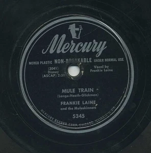 Mule Train/ Carry Me Back To Olld Virginney   Frankie Laine 78 RPM - Bild 1 von 1