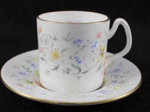 Copa y platillo Coalport JARDÍN INGLÉS Demitasse EXCELENTE ESTADO - Imagen 1 de 4