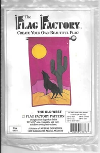 Non aperto sigillato THE FLAG FACTORY PATTERN stile 63873 THE OLD WEST cucito - Foto 1 di 2