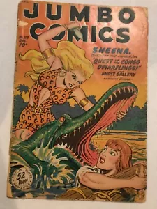 Jumbo Comics #118: Fiction House diciembre 1948, GD-; arte de Matt Baker, GGA, Sheena - Imagen 1 de 18