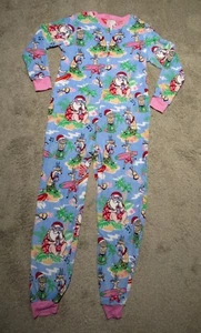 SANTA CLAUS Aloha-Ho Adult One Piece PAJAMA Women M 8-10 Hawaii Surf Island Xmas - Picture 1 of 11
