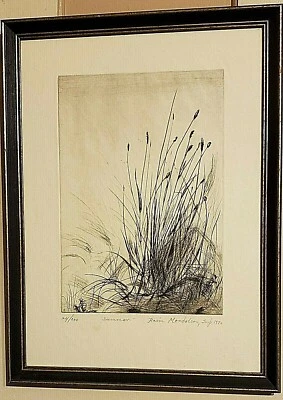 LITOGRAFÍA HAIM MENDELSON "VERANO" FIRMADA Y NUMERADA A LÁPIZ 24/200 1970 Foto 1 de 3