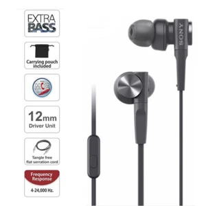 SONY MDR-XB55AP In-Ear Extra Bass Headphones 3.5mm Wired Earbuds Music - Picture 1 of 9