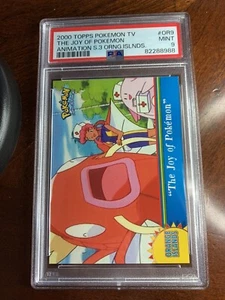 2000 Topps Pokemon TV #OR9 The Joy of Pokemon Orange Islands Series 3 PSA 9 IN PERFETTE CONDIZIONI - Foto 1 di 2