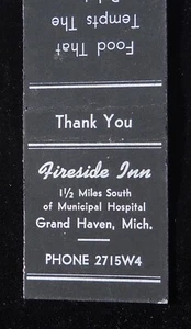 1930 Fireside Inn comida que tienta al paladar hospital municipal Grand Haven MI - Imagen 1 de 2