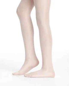 Danskin 331 Größe Small (4-6) Theaterrosa ultra schimmernde Strumpfhose mit Füßen - Bild 1 von 1