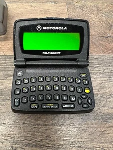 VINTAGE MOTOROLA TALKABOUT 2WAY TEXT PAGER A06PKB5806AA z klipsem do paska, nie działa - Zdjęcie 1 z 7