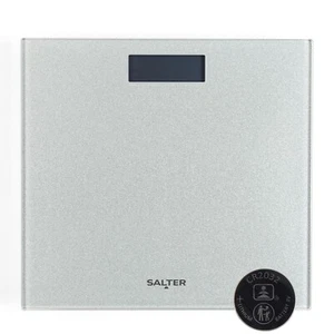 Salter Personenwaage Digital LCD Display Glas Plattform Silber Glitzer Design - Bild 1 von 6