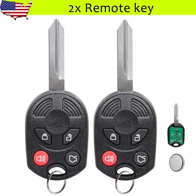 2 para 2007 2008 2009 2010 Ford Escape Taurus controle remoto chaveiro de carro OUCD6000022 - Imagem 1 de 4