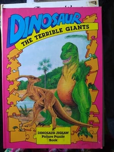 Vintage 1988 Dinosaurier die schrecklichen Riesen ein Dinosaurier Puzzle Buch - Bild 1 von 1