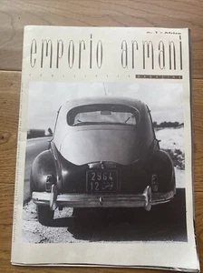 Rare Emporio Armani Magazine First Edition 1989 Africa No1 - Picture 1 of 23