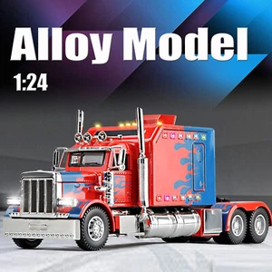 Modellino auto giocattolo in lega camion pressofuso Peterbilt 389 1:24 collezione regali - Foto 1 di 22
