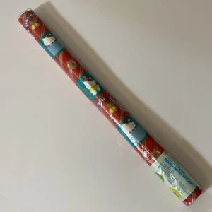 Vintage Sanrio 1976 Hello Kitty Weihnachten rot Geschenkpapier & Aufkleber - Bild 1 von 10