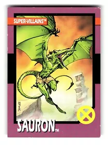 1992 Marvel Comics Super Heroes & Villians Trading Card Sauron #63 - Foto 1 di 4