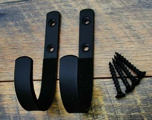 Wall mount gun rack rifle shotgun hanger felt lined Hand made hooks storage - Picture 1 of 1