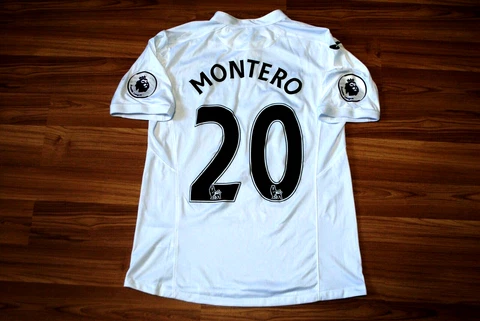 SWANSEA CITY HOME FOOTBALL SHIRT 2016-2017 JEFFERSON MONTERO SIZE MENS XL JOMA Cover