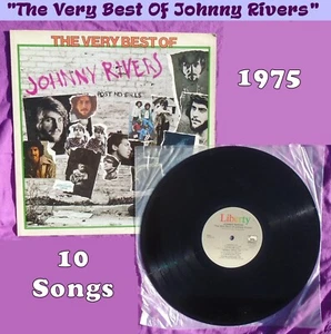 Johnny Rivers LP "The Very Best Of" 1975 10 Pop Songs - Good Condition - Picture 1 of 6