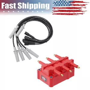 UF305 Ignition Coil &6X Spark Plugs Wire Set for 2007-2011 Jeep Wrangler V6 3.8L - Foto 1 di 6