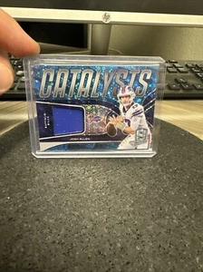 2022 Panini Spectra Josh Allen Catalysts Materials Neon Blue /60 Buffalo Bills - Bild 1 von 8