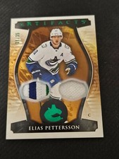 2023-24 UPPER DECK UD ARTIFACTS ELIAS PETTERSSON #109 #ed 31/35 PATCH JERSEY