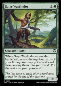 MTG - SATYR WAYFINDER - Thunder Junction Commander (C) - Picture 1 of 1