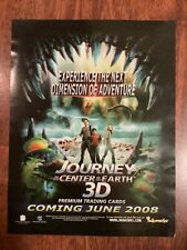 Journey to the Centre of the Earth 3D Premium Trading Cards Promo Poster RARE