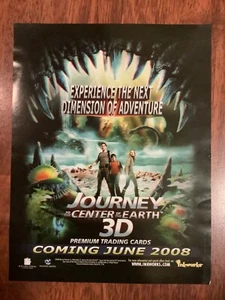 Journey to the Centre of the Earth 3D Premium Trading Cards Promo Poster RARE - Picture 1 of 1