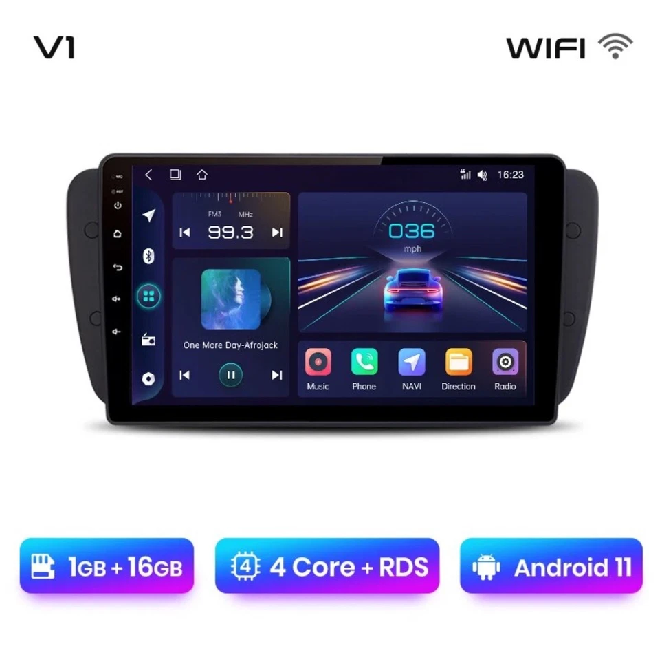 Autoradio Android Para Seat Ibiza 6J 2009-2013, 1G+16GB Wifi-BT-Gps-4Core-RDS. - Imagen 1 de 4