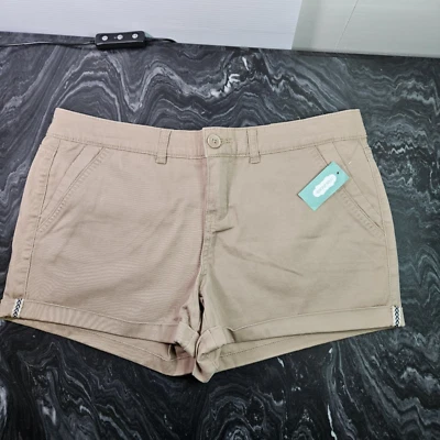 Pantalones Cortos Maurices Caqui Tostado Tiro Medio Puños, Talla 9/10 Foto 1 de 4