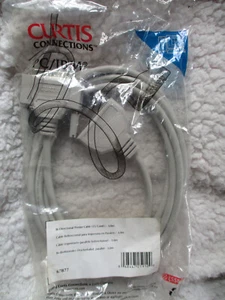 Curtis Connections PC/IBM 25-pin/Parallel Bi-Directional Printer Cable NEW - Picture 1 of 7