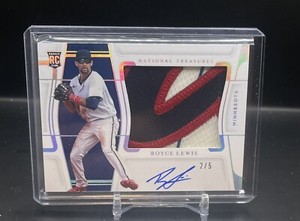 2022 Panini National Treasures Royce Lewis Rookie Patch Auto RPA # /5 Twins