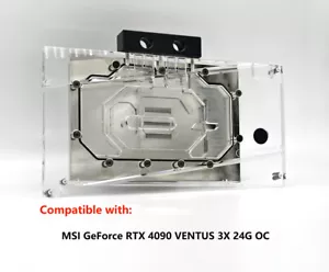 Bloque de agua GPU Granzon para MSI GeForce RTX 4090 VENTUS 3X 24G OC N-MS4090VES-X - Imagen 1 de 8