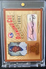2002 Vladimir Guerrero Donruss Diamond Kings Cut Autograph Auto /400 HOF Expos
