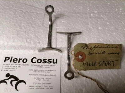 LEVA CHIODI VILLA SPORT BICI CORSA ACCIAIO CROMATO D'EPOCA  1 coppia - Immagine 1 di 4