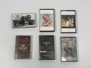 Van Halen Aerosmith Bon Jovi Twisted Sister - 6 Cassette Lot 1980s - Imagen 1 de 16