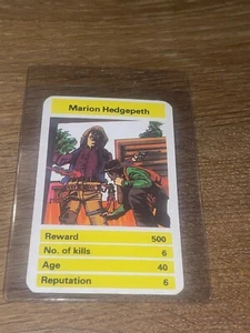 Vintage 1979 Western Gunfighters Card Game Marion Hedgepeth Playing Card RARE - Picture 1 of 2