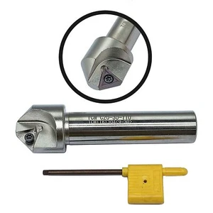 45° Chamfering Drill Tool Holder TCMC20-30-110 Straight shank+10Pcs TCMT16T308 - Picture 1 of 8