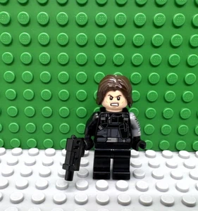 Lego minifigure Marvel Winter Soldier 76051 76047 NUOVO - Foto 1 di 1